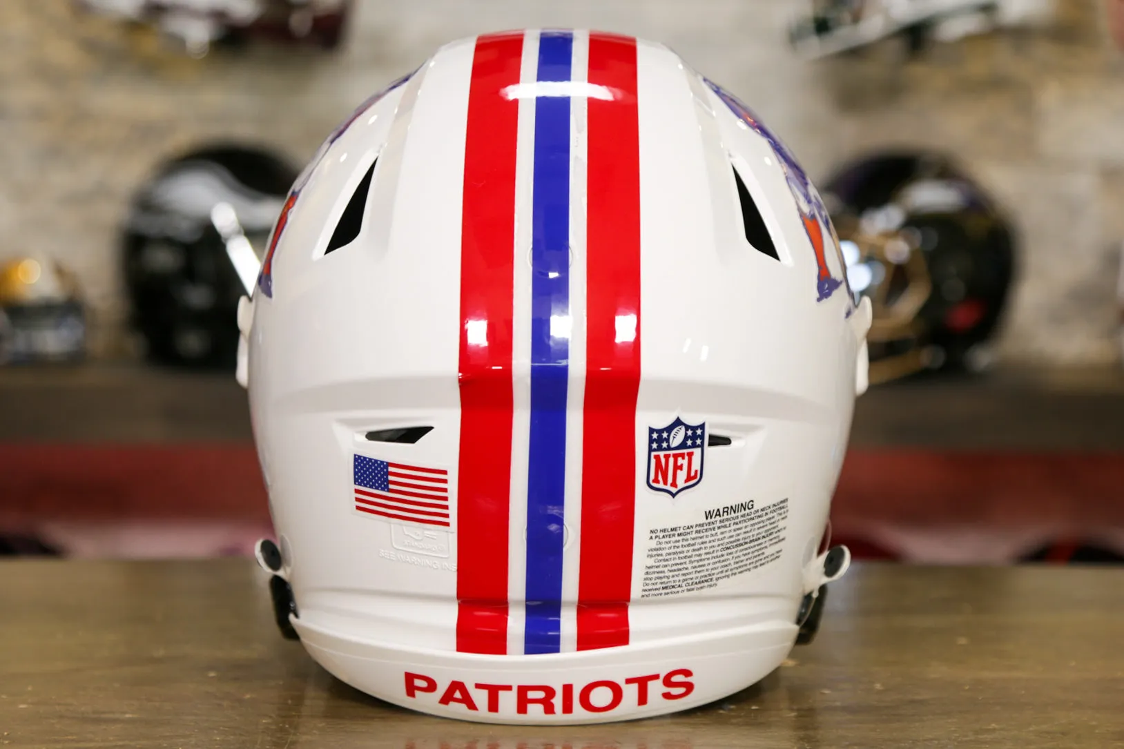 New England Patriots Riddell SpeedFlex Helmet - 1982-1989 Throwback
