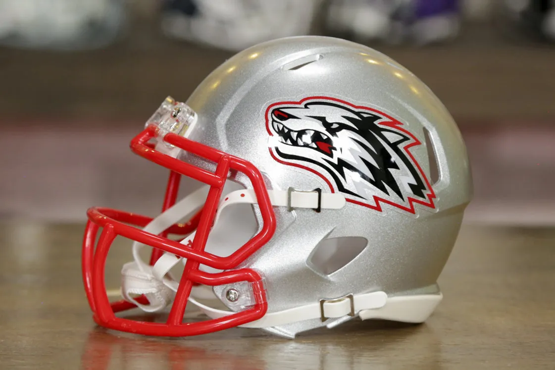 New Mexico Lobos Riddell Speed Mini Helmet - Silver