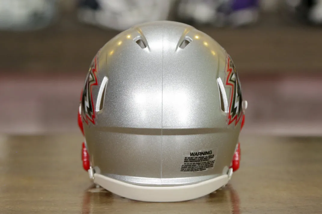 New Mexico Lobos Riddell Speed Mini Helmet - Silver
