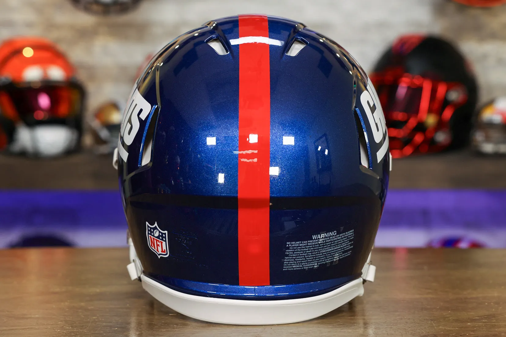 New York Giants Riddell Speed Authentic Helmet - Color Rush Alternate