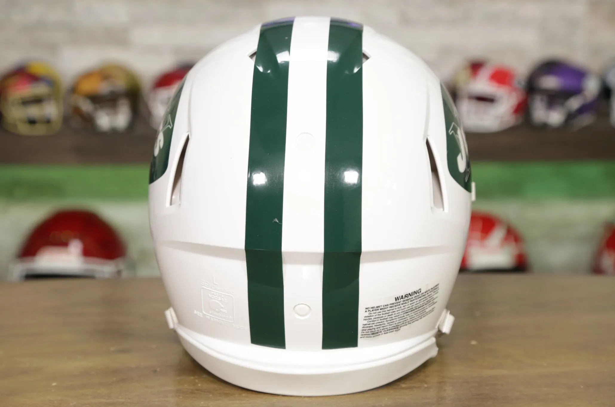 New York Jets Riddell Speed Authentic Helmet - 1965-1977 Throwback
