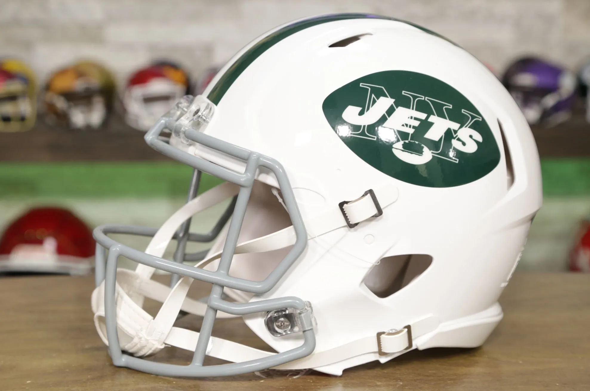 New York Jets Riddell Speed Authentic Helmet - 1965-1977 Throwback