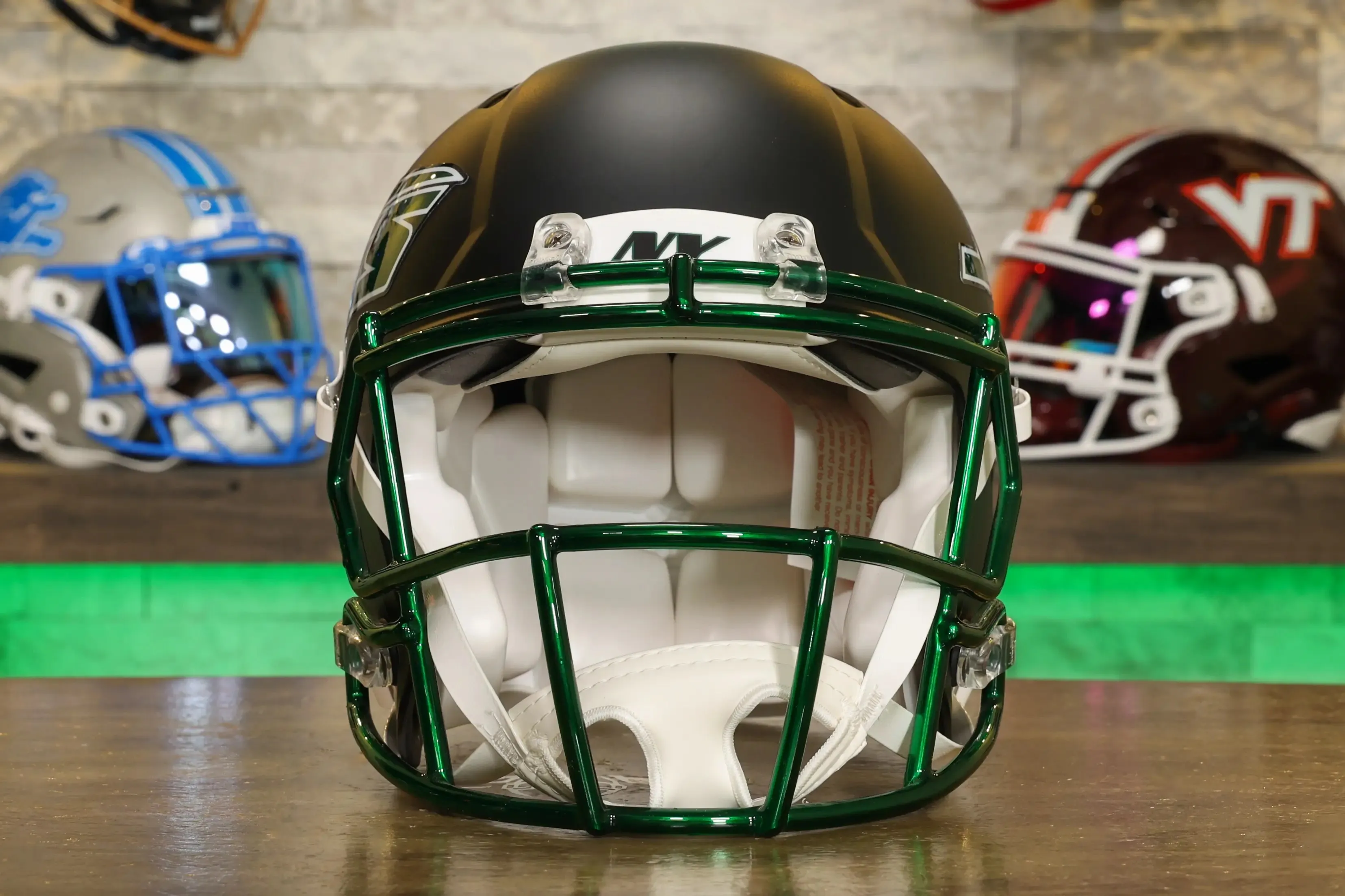 New York Jets Riddell Speed Authentic Helmet - Legacy Black Alternate