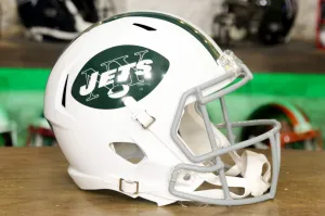New York Jets Riddell Speed Display Helmet - 1965-1977 Throwback
