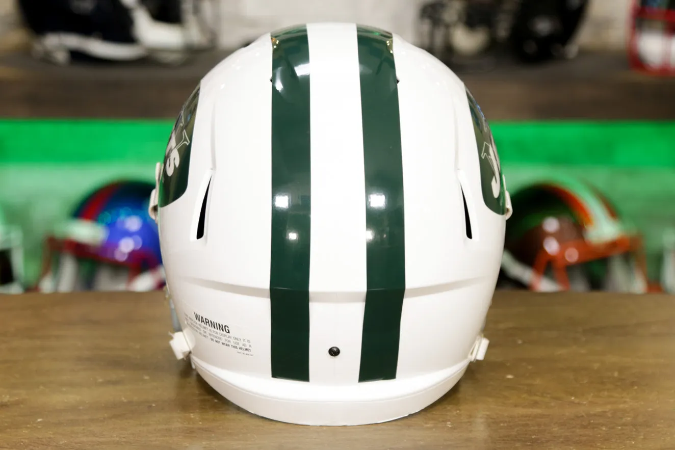 New York Jets Riddell Speed Display Helmet - 1965-1977 Throwback