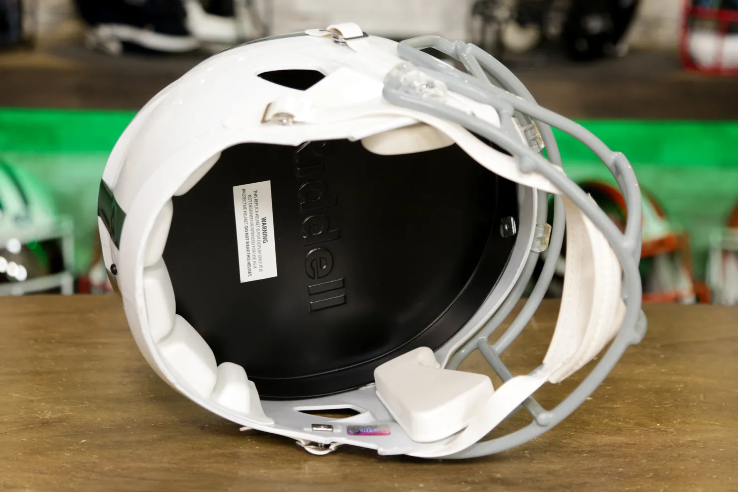 New York Jets Riddell Speed Display Helmet - 1965-1977 Throwback