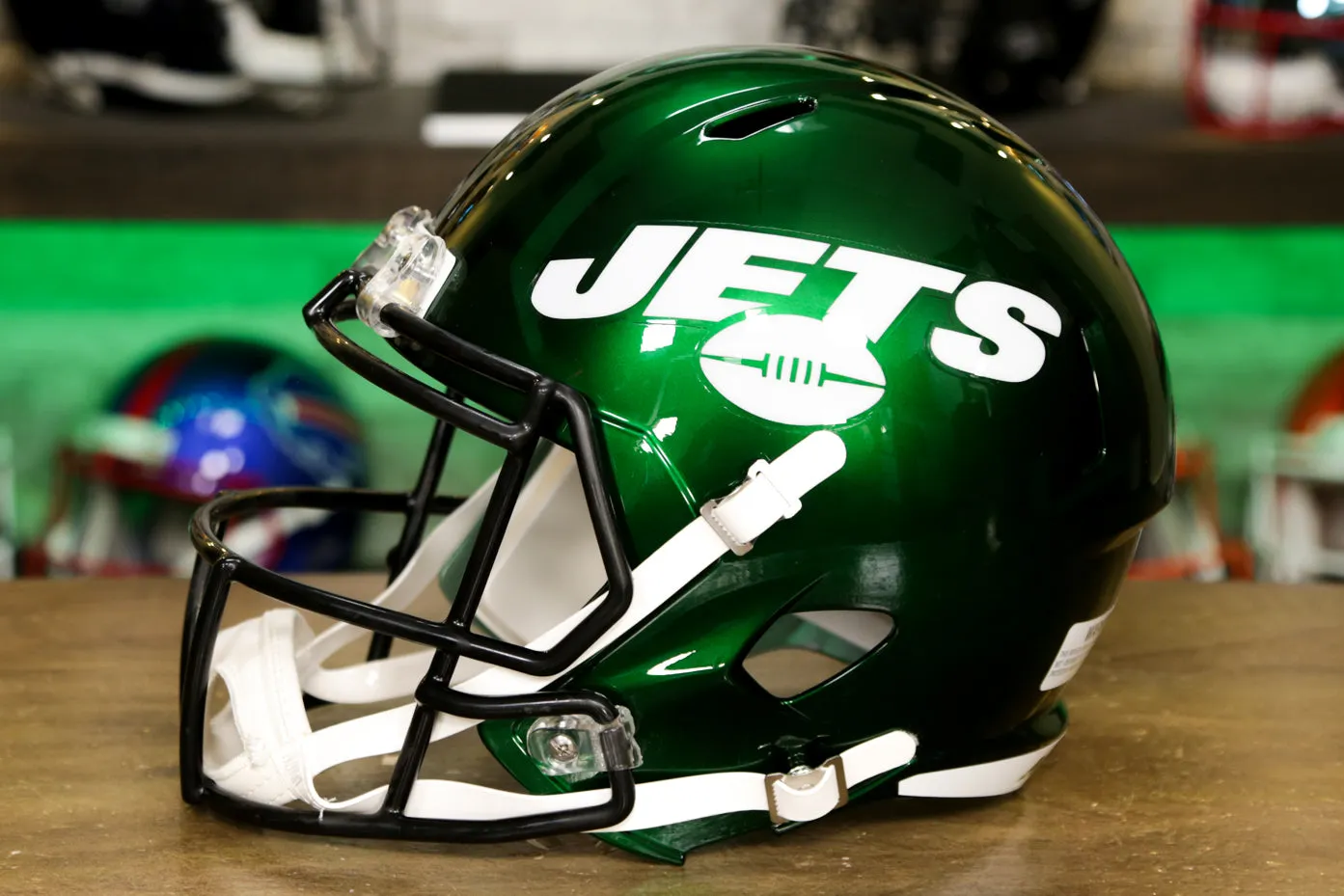 New York Jets Riddell Speed Display Helmet - 2019-2023 Throwback