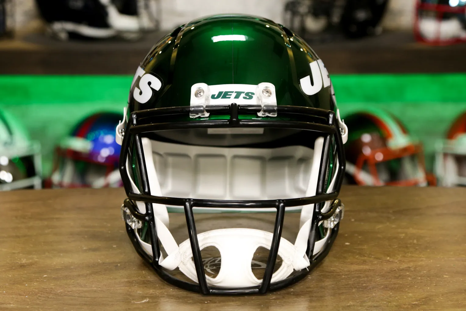New York Jets Riddell Speed Display Helmet - 2019-2023 Throwback