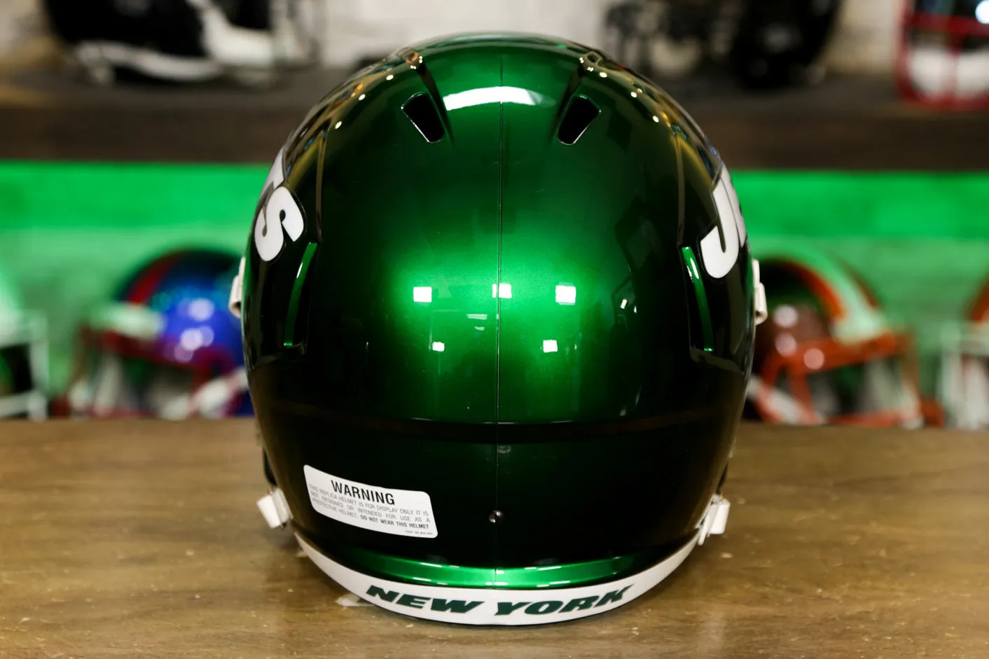 New York Jets Riddell Speed Display Helmet - 2019-2023 Throwback