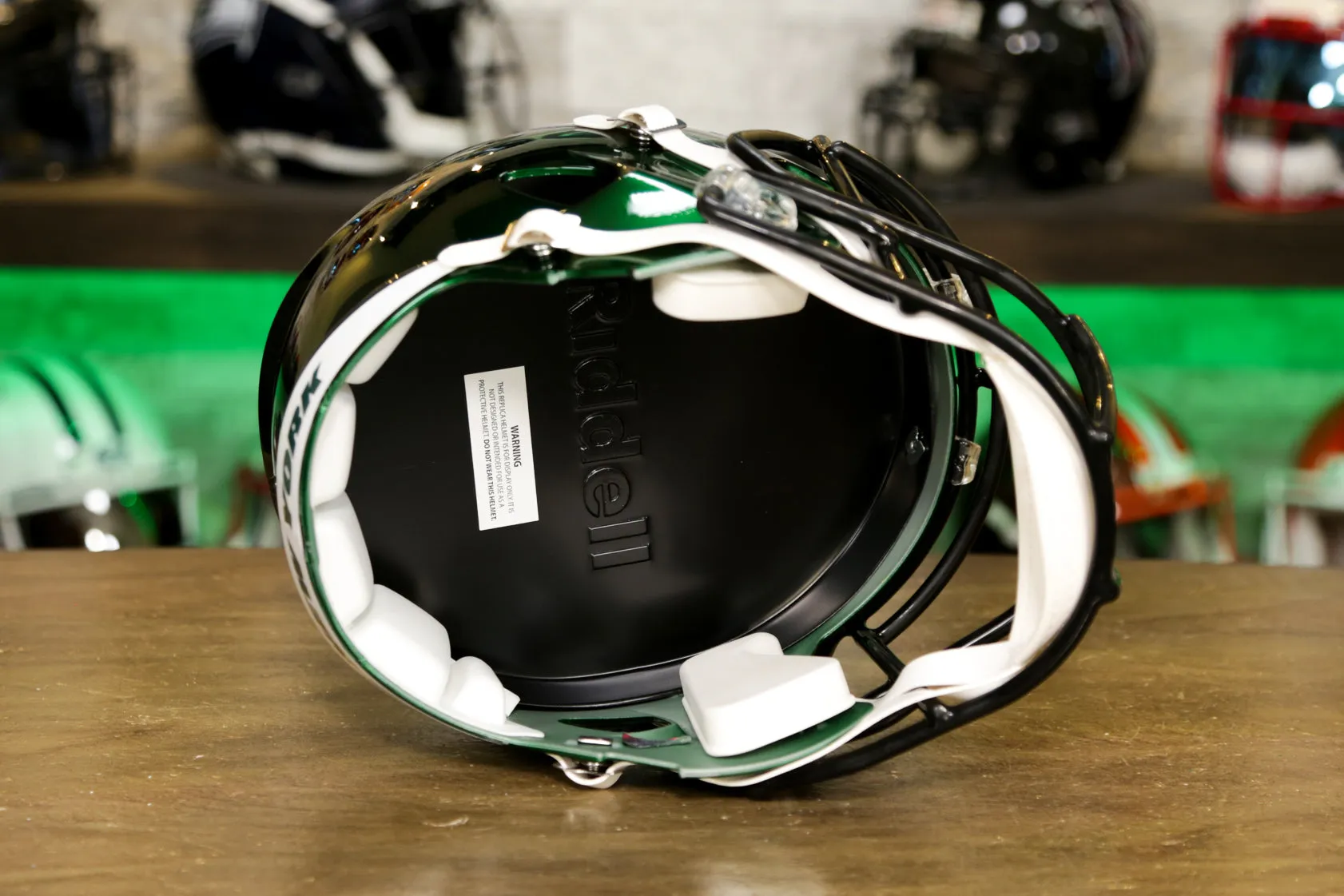 New York Jets Riddell Speed Display Helmet - 2019-2023 Throwback