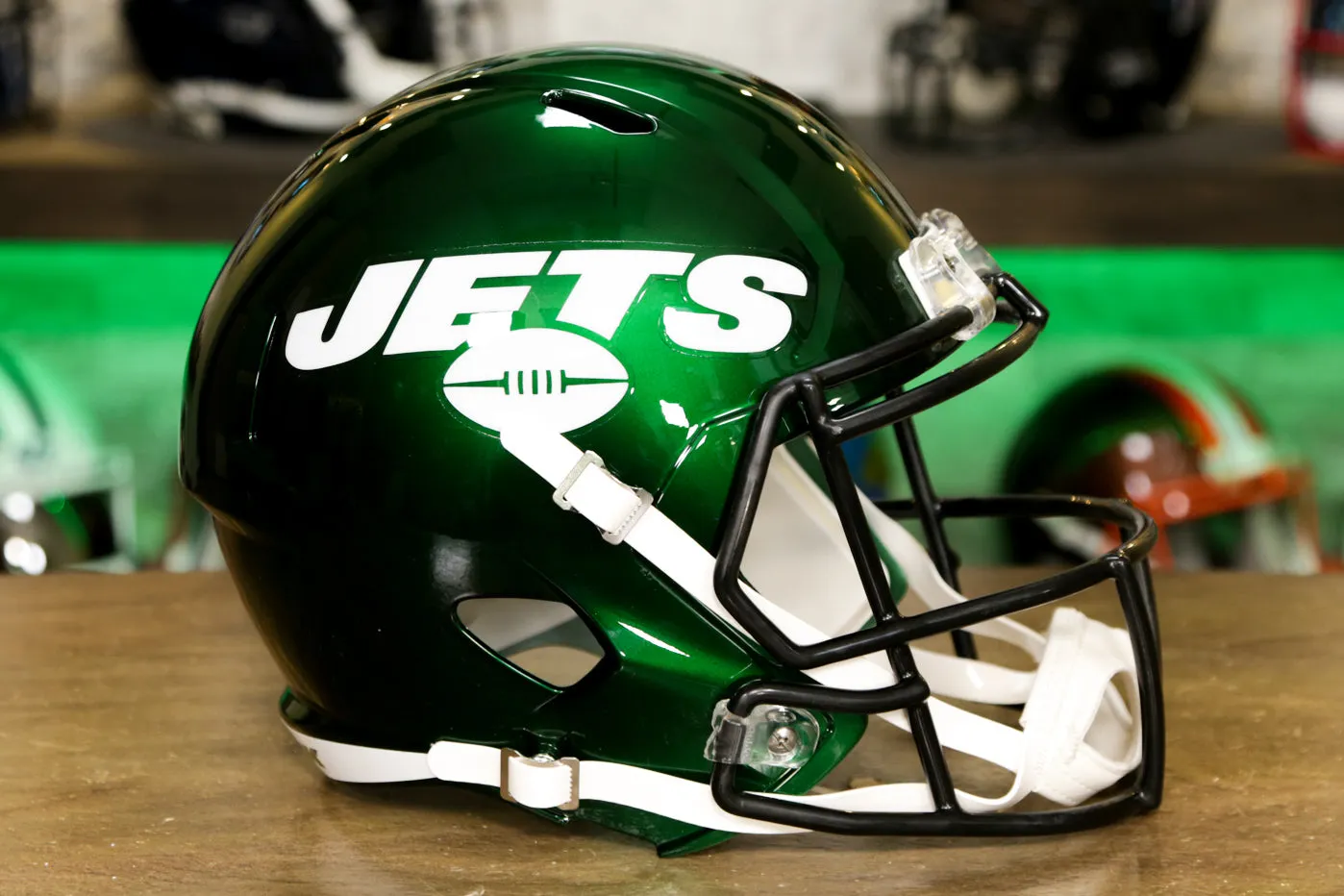 New York Jets Riddell Speed Display Helmet - 2019-2023 Throwback