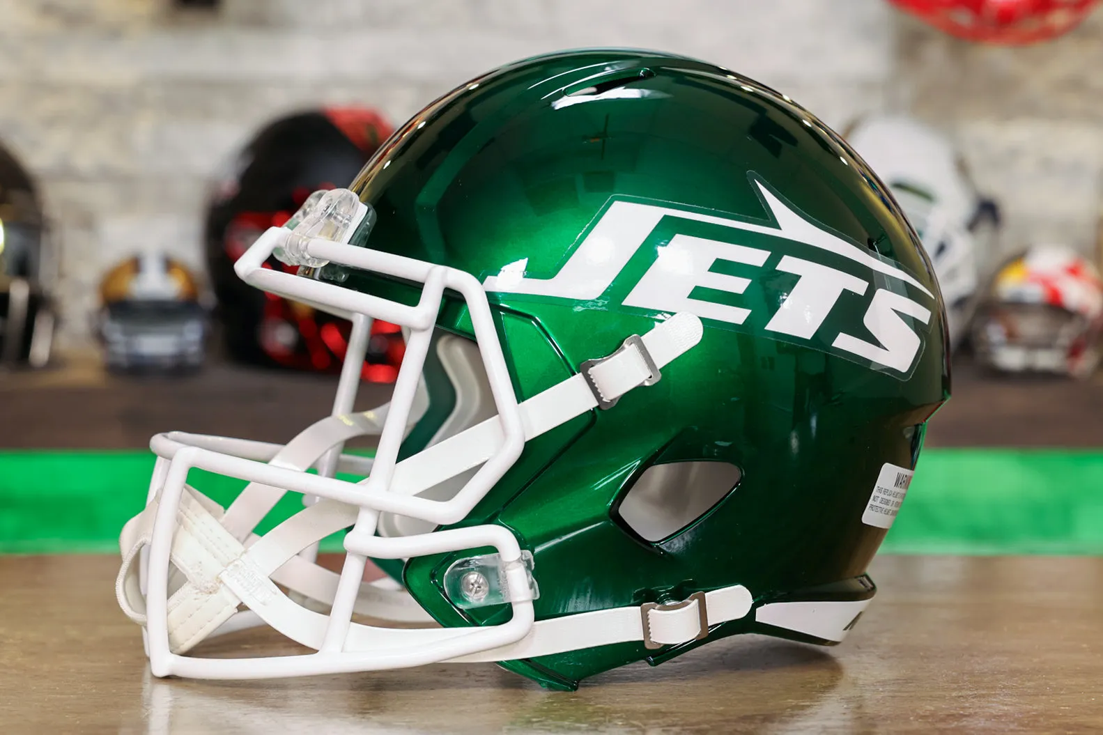 New York Jets Riddell Speed Display Helmet - Tribute Alternate