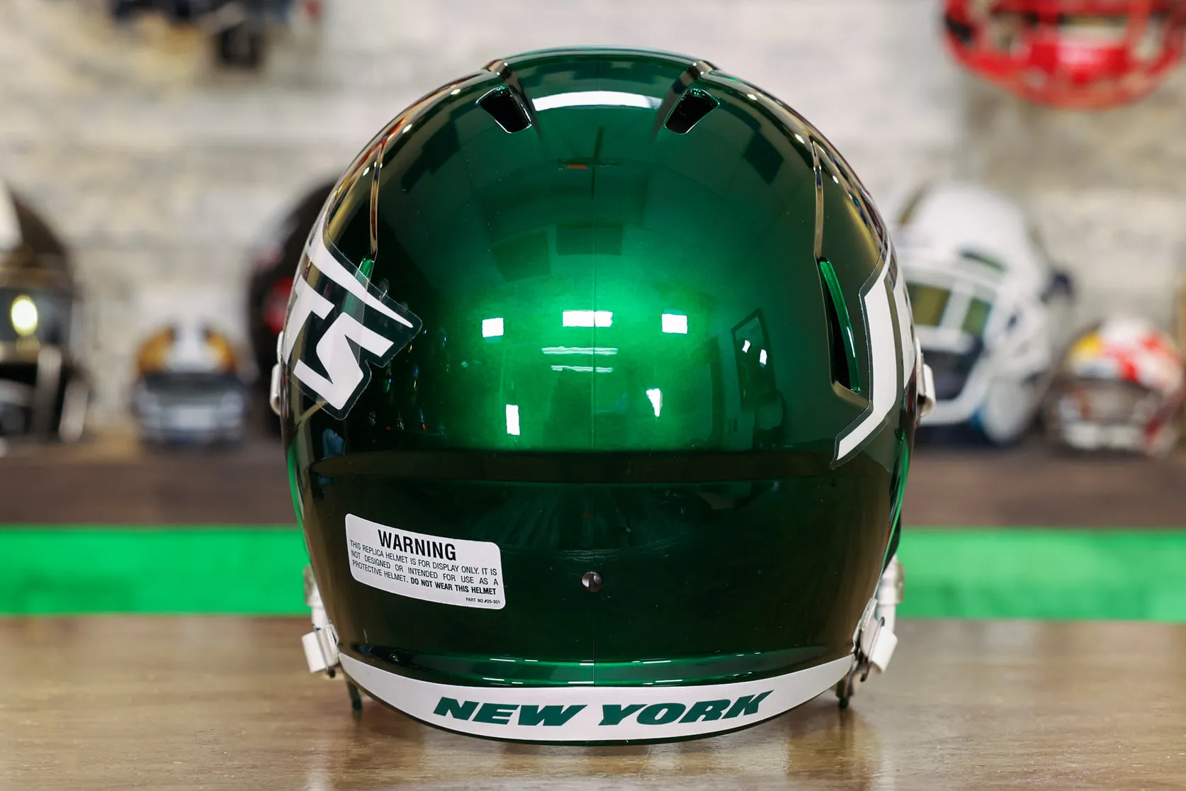 New York Jets Riddell Speed Display Helmet - Tribute Alternate
