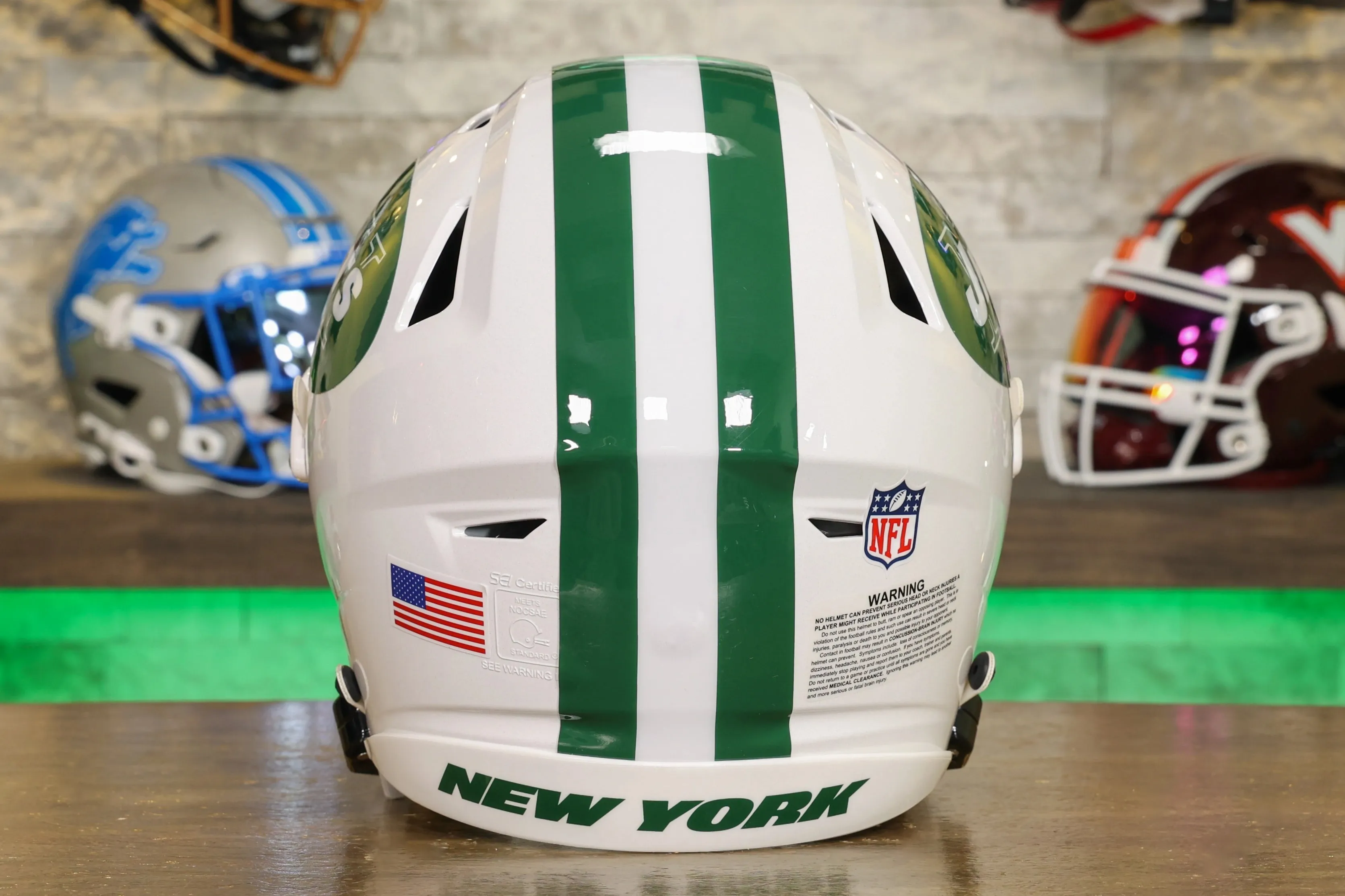 New York Jets Riddell SpeedFlex Helmet - Classic White Alternate