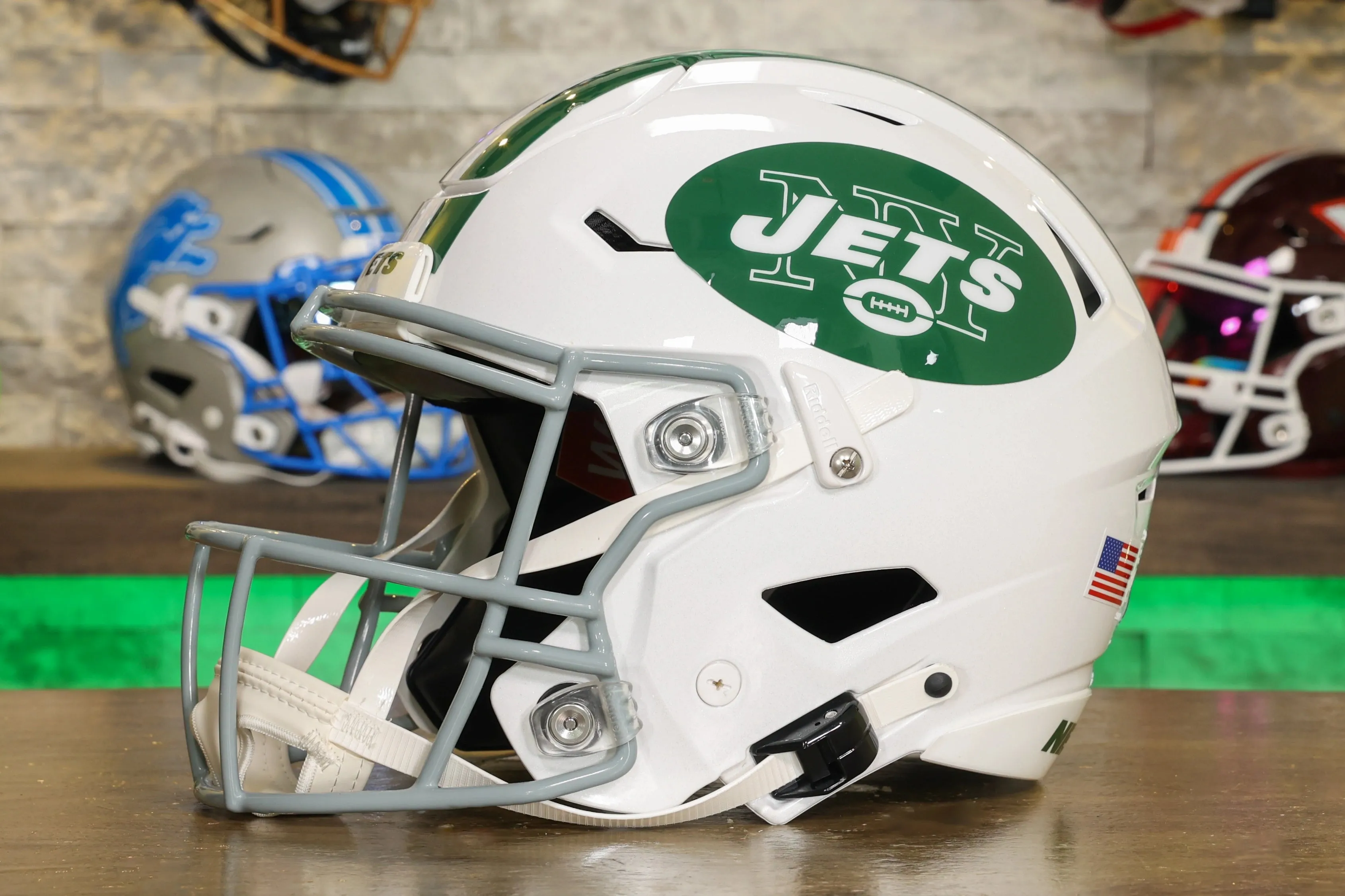 New York Jets Riddell SpeedFlex Helmet - Classic White Alternate