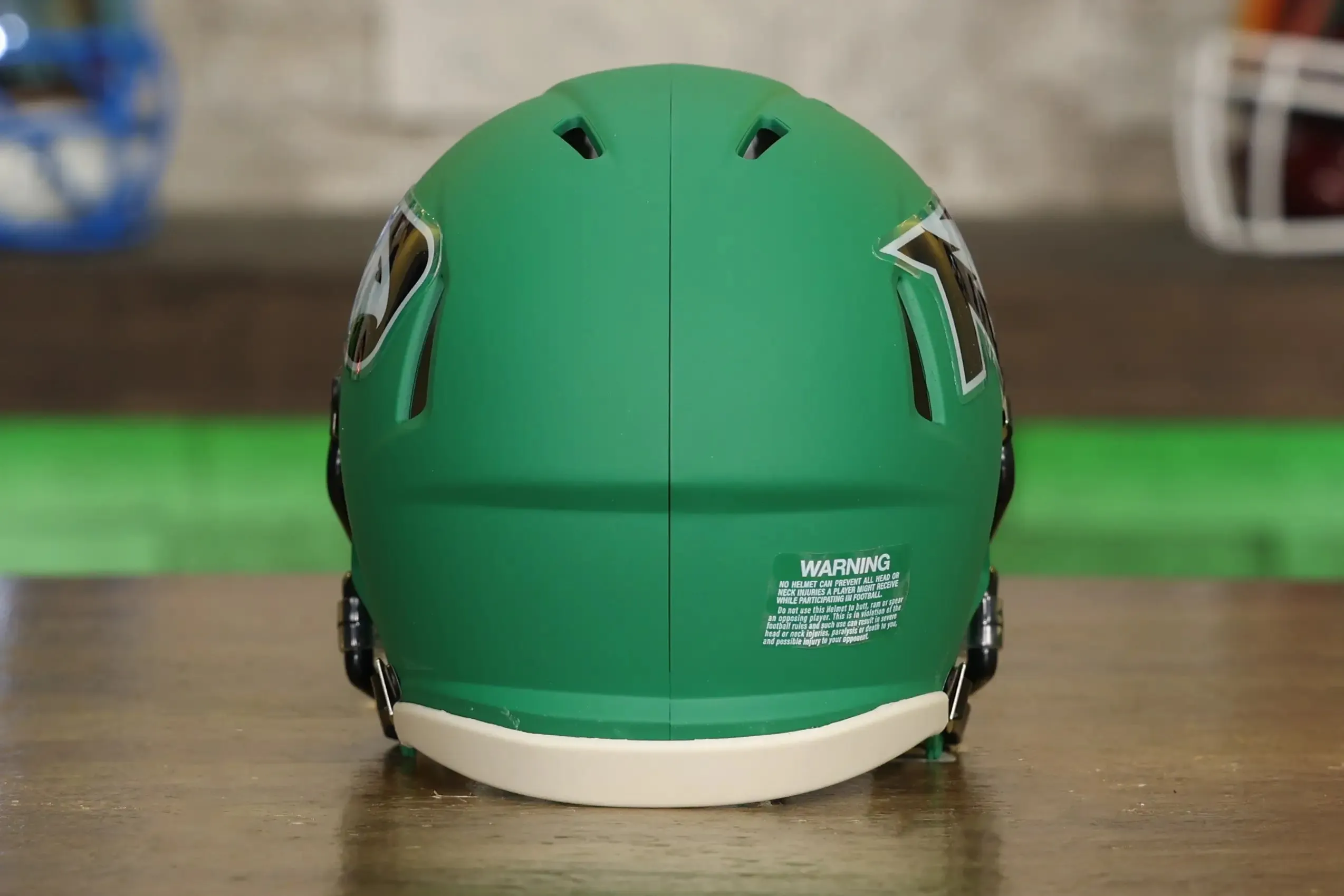 North Dakota Fighting Sioux Riddell Speed Mini Helmet - Flat Green