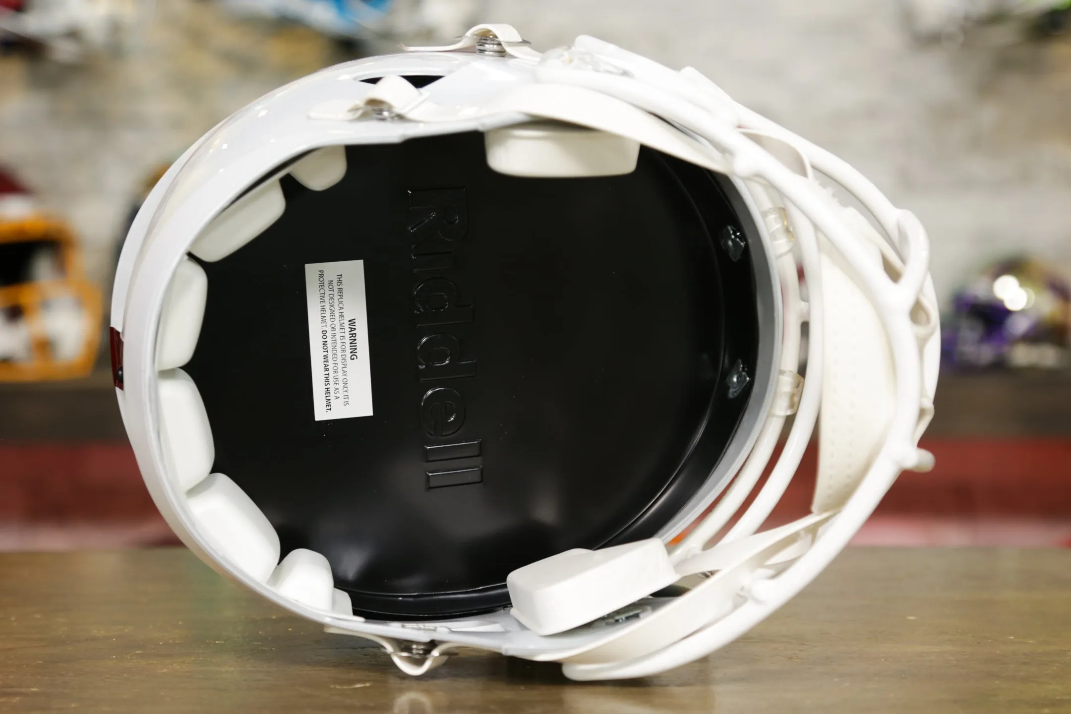Ole Miss Rebels Riddell Speed Display Helmet - White