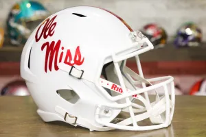 Ole Miss Rebels Riddell Speed Display Helmet - White