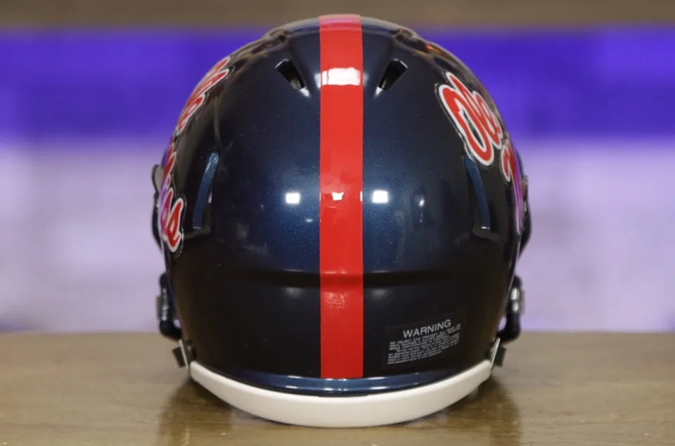 Ole Miss Rebels Riddell Speed Mini Helmet - Navy