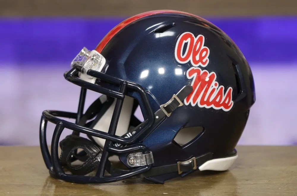 Ole Miss Rebels Riddell Speed Mini Helmet - Navy