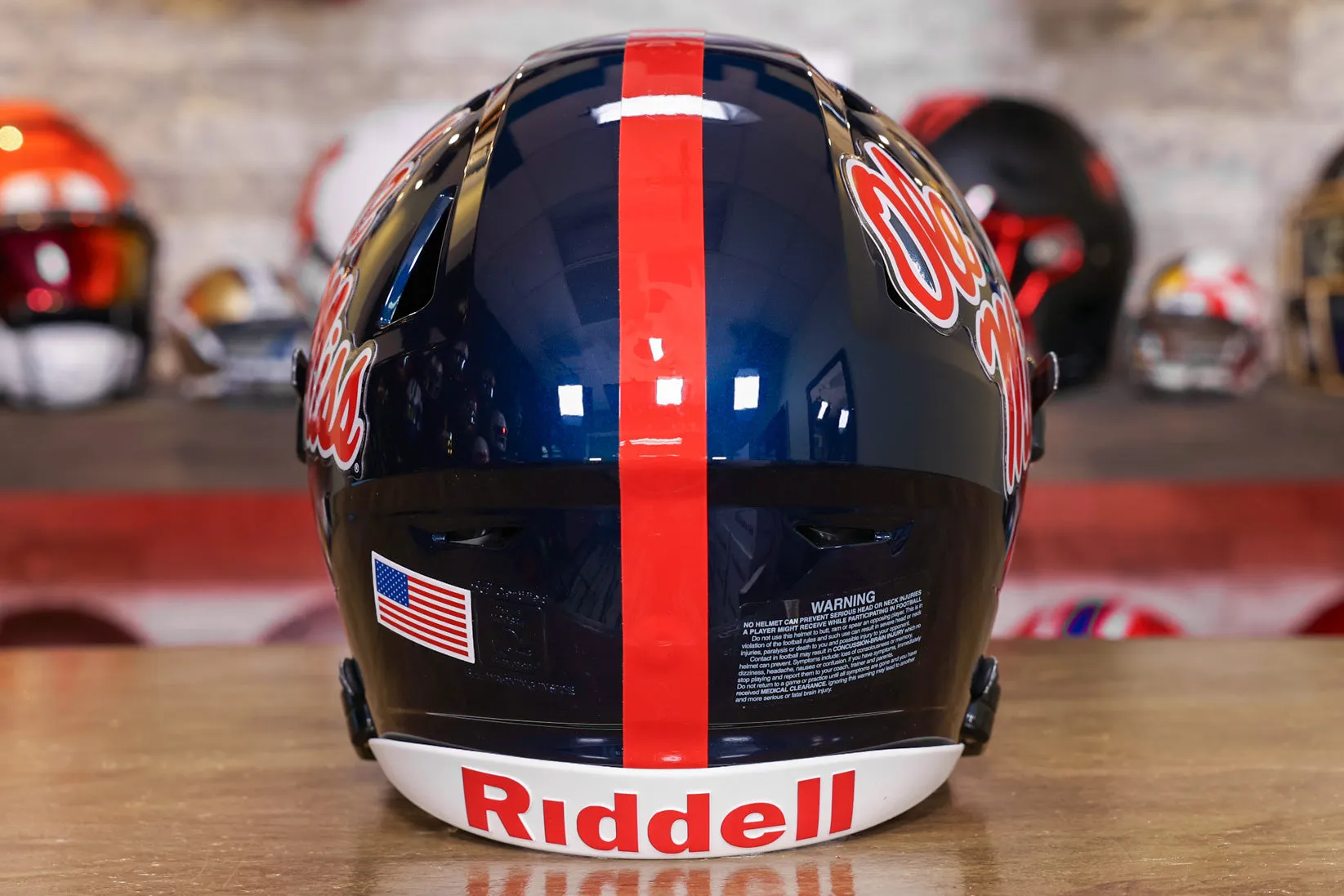 Ole Miss Rebels Riddell SpeedFlex Helmet - Navy