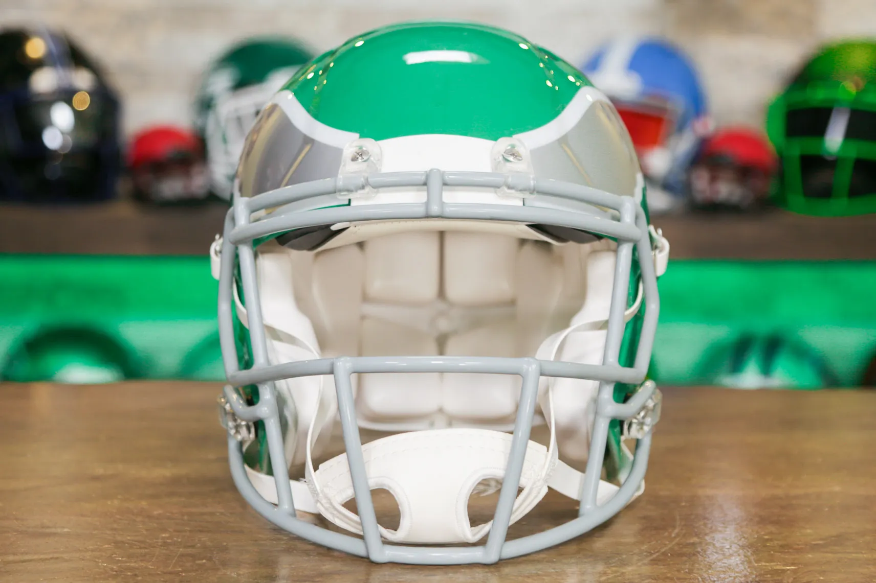Philadelphia Eagles Riddell Speed Authentic Helmet - Kelly Green Alternate