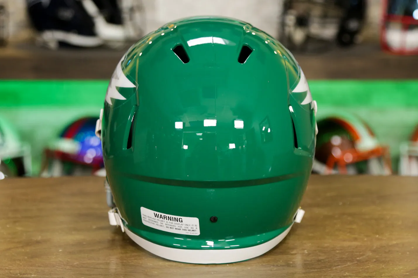 Philadelphia Eagles Riddell Speed Display Helmet - 1974-1995 Throwback