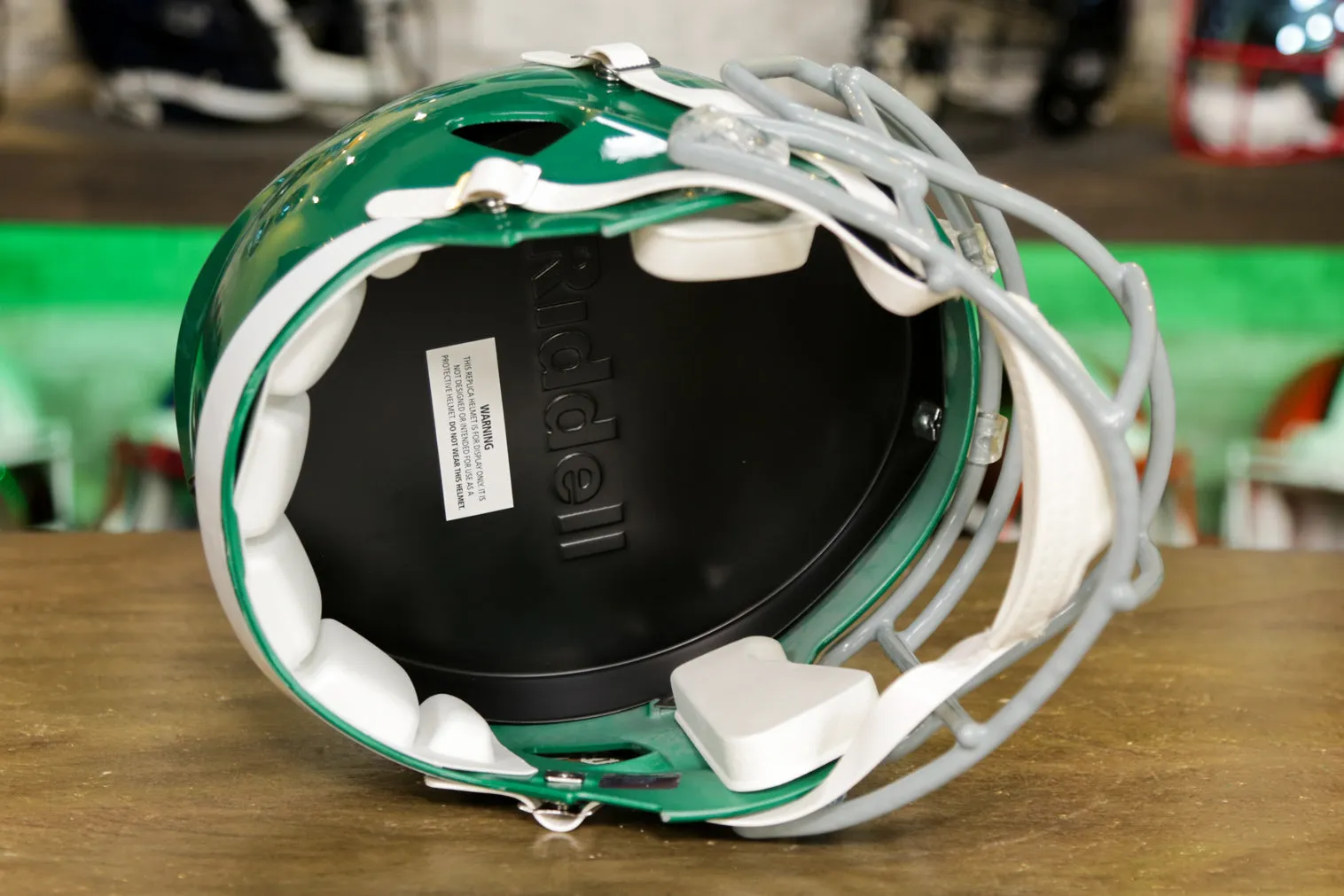 Philadelphia Eagles Riddell Speed Display Helmet - 1974-1995 Throwback