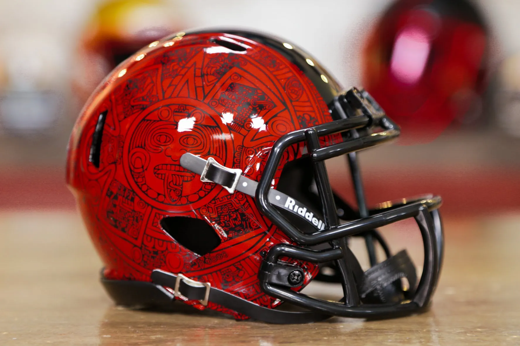 San Diego State Aztecs Riddell Speed Mini Helmet - Aztec Calendar