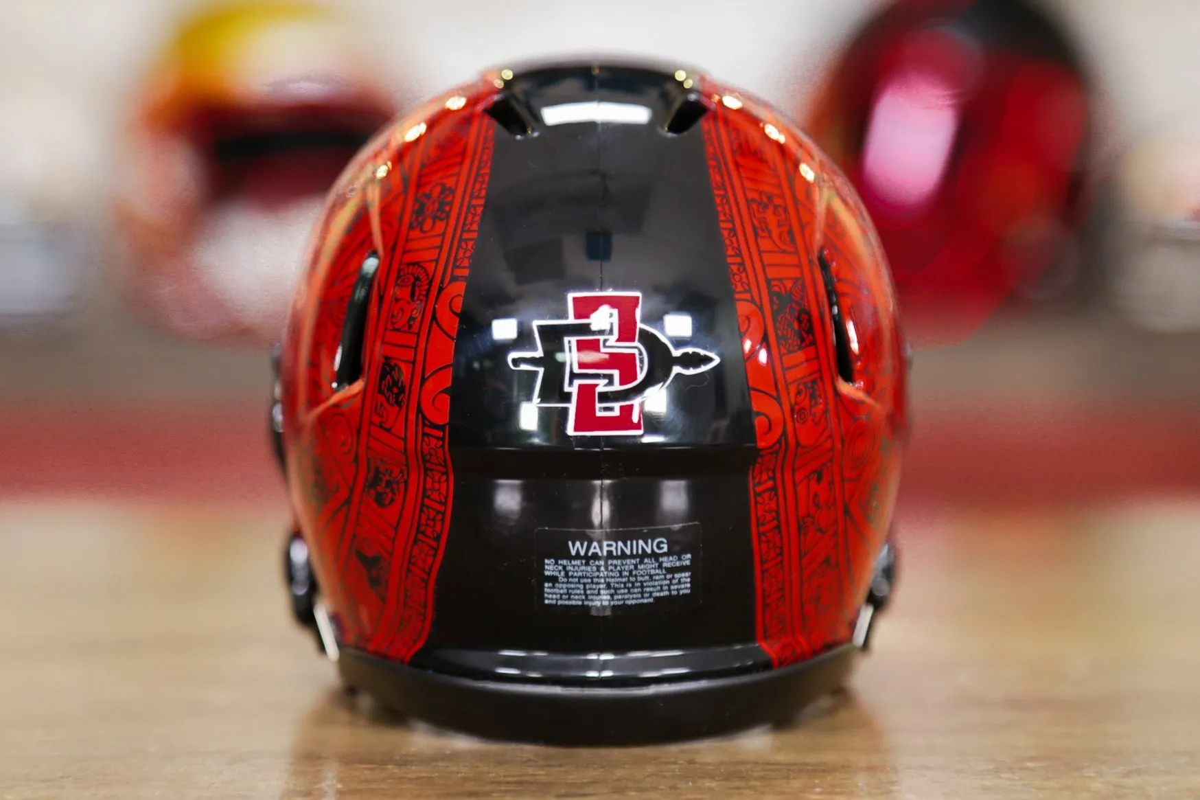 San Diego State Aztecs Riddell Speed Mini Helmet - Aztec Calendar