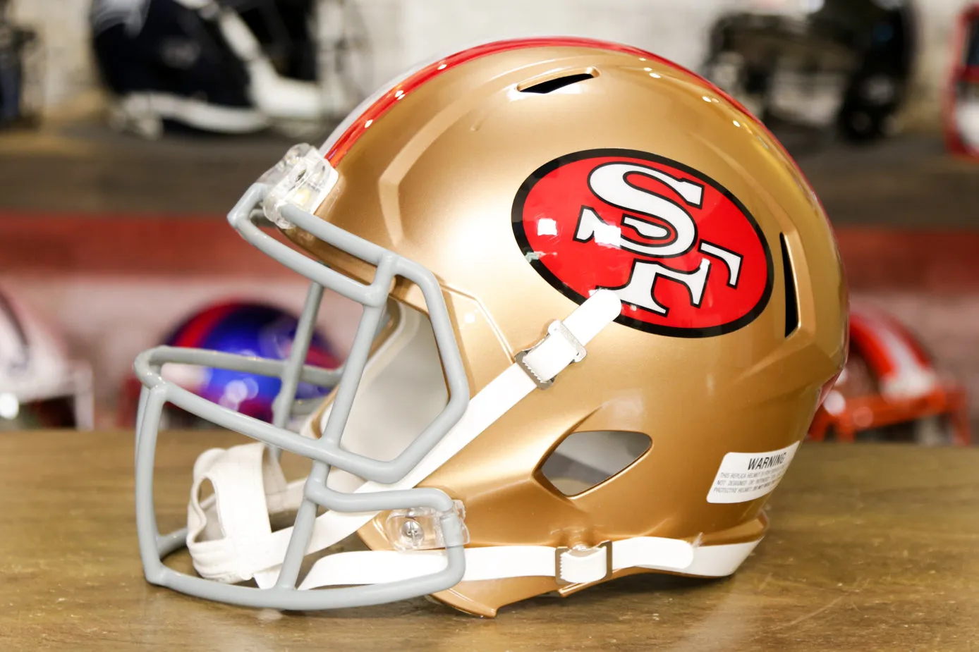 San Francisco 49ers Riddell Speed Display Helmet - 1964-1995 Throwback