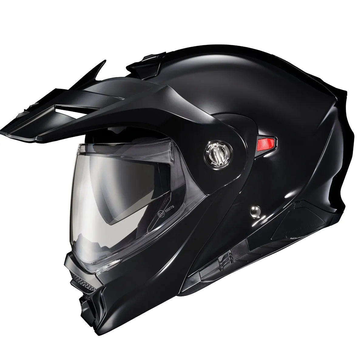 Scorpion EXO-AT960 Dual Sport Modular Helmet Gloss Black EXO-Com Kit