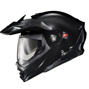 Scorpion EXO-AT960 Dual Sport Modular Helmet Gloss Black EXO-Com Kit