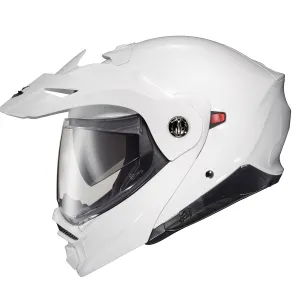 Scorpion EXO-AT960 Dual Sport Modular Helmet Gloss White EXO-Com Kit