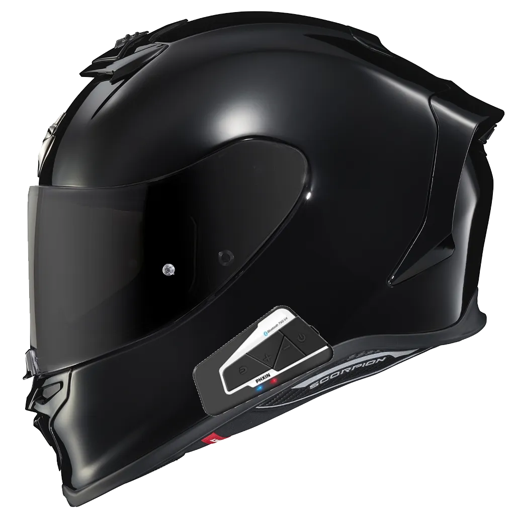 Scorpion EXO EXO-R1 Air Full Face Bluetooth Helmet Gloss Black