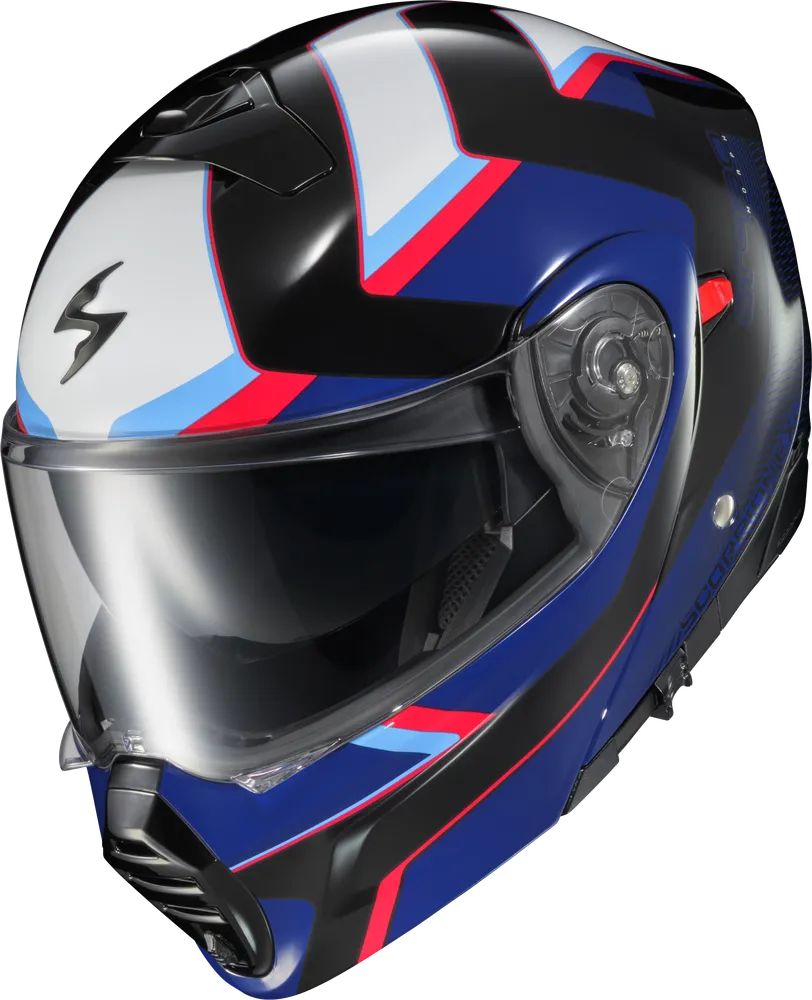 Scorpion EXO-GT-930 Bluetooth Modular Transformer Helmet Morph Blue/Red