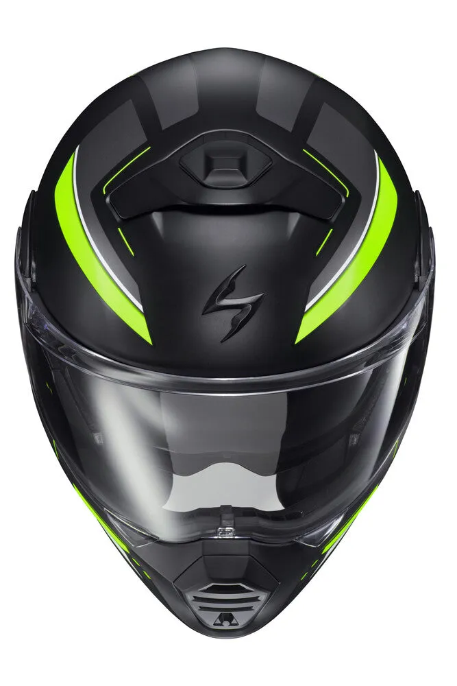 Scorpion EXO-GT-930-Com Modular Transformer Helmet Modulus Hi-Vis Yellow