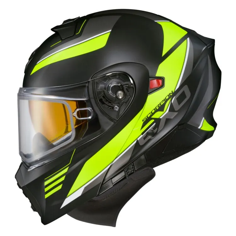 Scorpion EXO-GT-930 Modular Snow Helmet Modulus Hi Vis Electric Shield