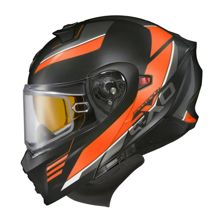 Scorpion EXO-GT-930 Modular Snow Helmet Modulus Orange Electric Shield