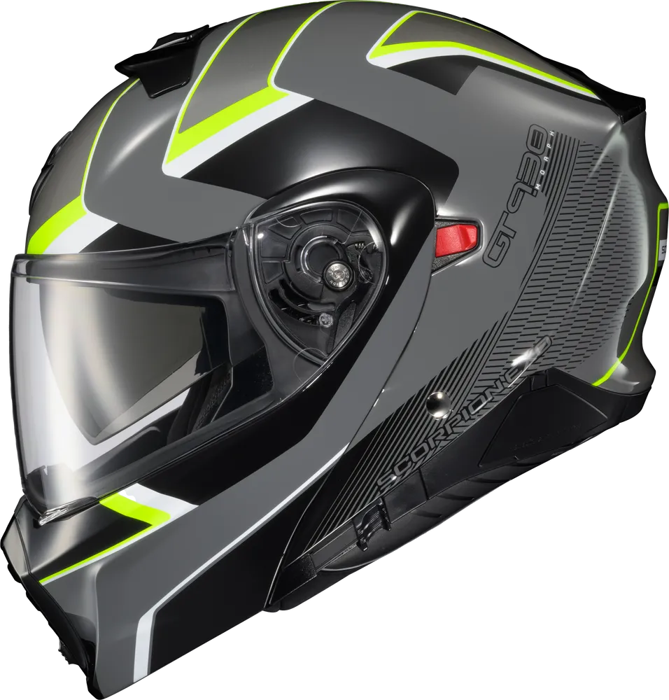 Scorpion EXO-GT-930 Modular Transformer Helmet Morph Grey Hi Viz