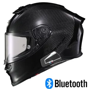 Scorpion EXO-R1 Air Full Face Bluetooth Helmet Carbon Gloss Black