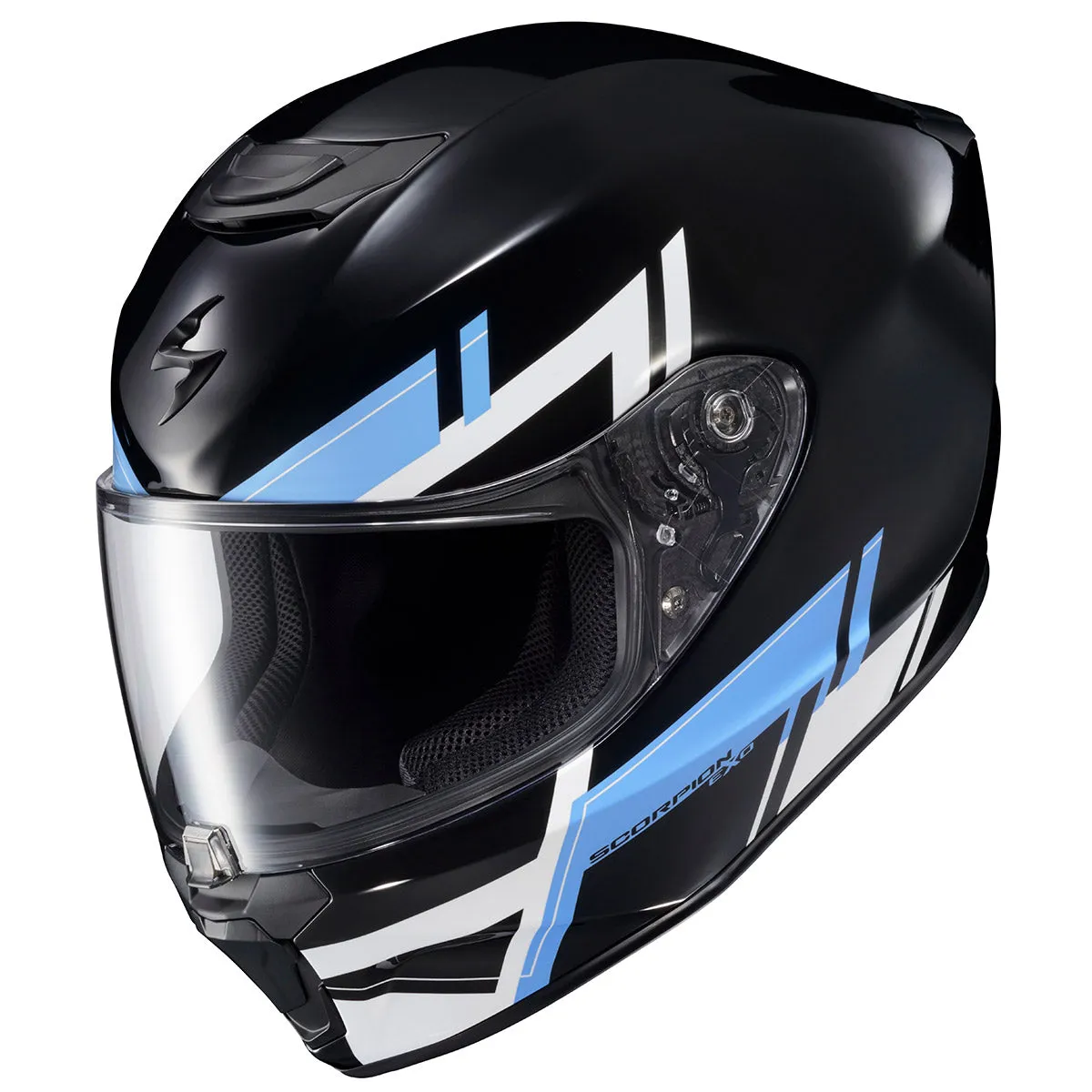 Scorpion EXO-R420  Full Face Helmet Pace Graphic Blue