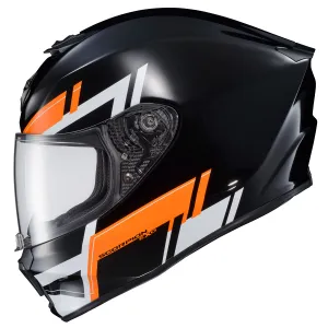 Scorpion EXO-R420  Full Face Helmet Pace Graphic Orange