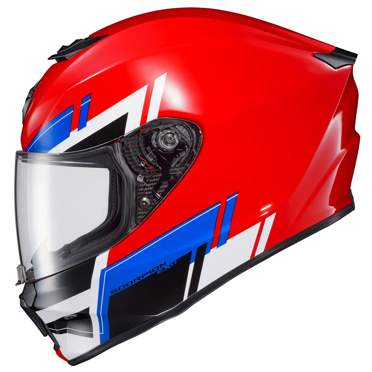 Scorpion EXO-R420  Full Face Helmet Pace Graphic Red