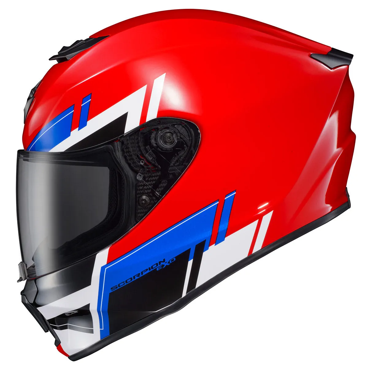 Scorpion EXO-R420  Full Face Helmet Pace Graphic Red