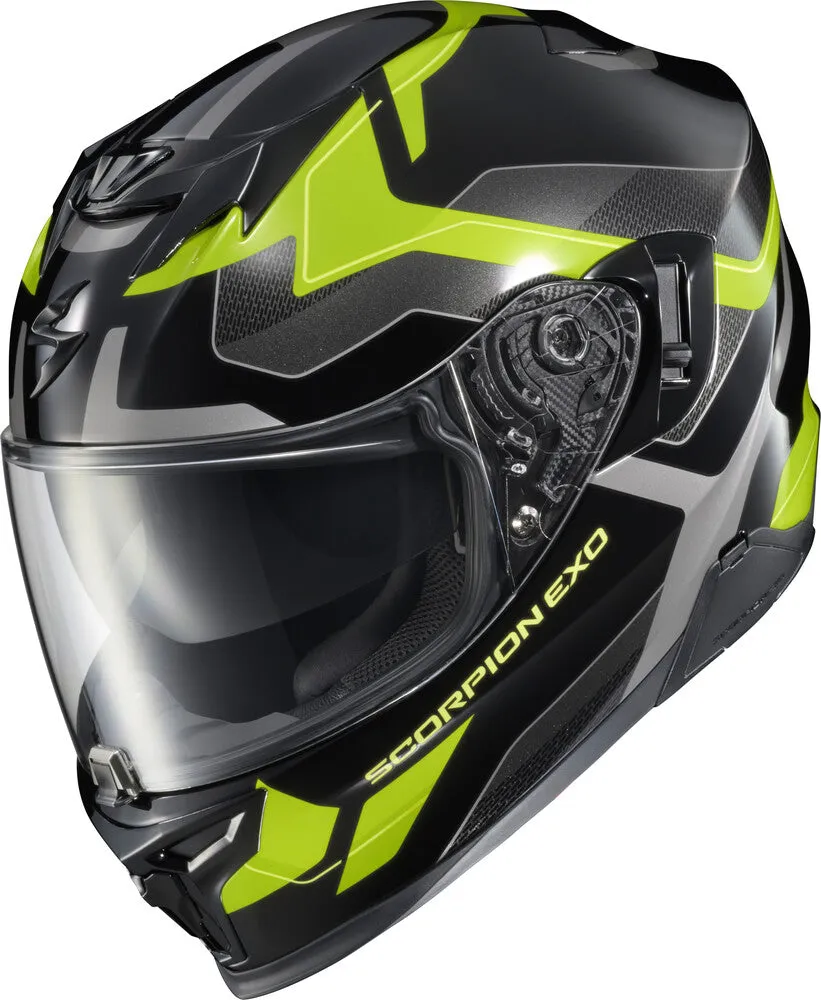 Scorpion EXO-T-520 Full Face Helmet Zuse Black Hi-Viz