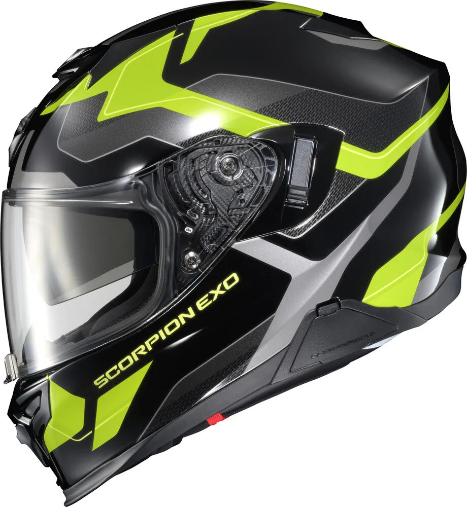 Scorpion EXO-T-520 Full Face Helmet Zuse Black Hi-Viz