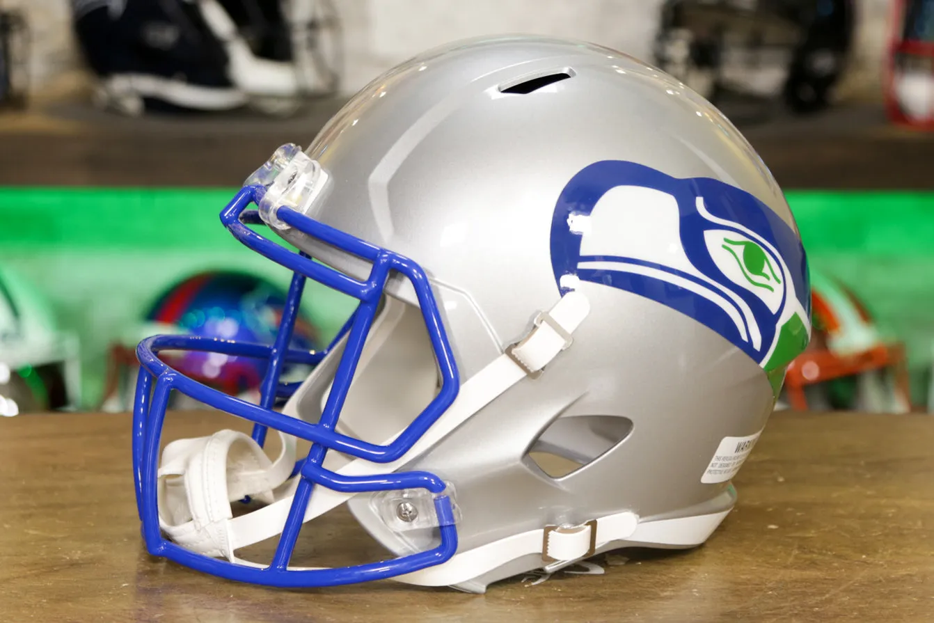 Seattle Seahawks Riddell Speed Display Helmet - 1983-2001 Throwback