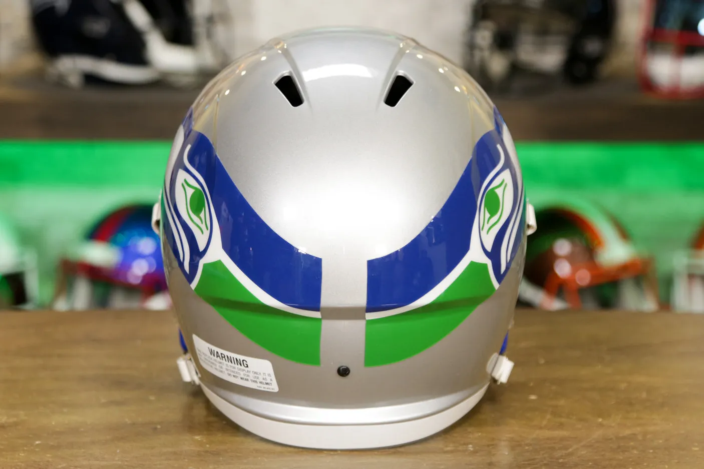 Seattle Seahawks Riddell Speed Display Helmet - 1983-2001 Throwback