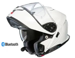 Shoei Neotec 3 Modular Bluetooth Helmet Gloss White SRL 3 Installed
